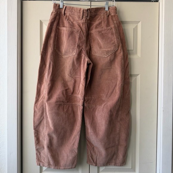 Free People We The Free Good Luck Mid Rise Corduroy Barrel Pant 27 - Picture 5 of 6